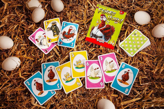 Feiges Huhn! Kartenspiel AMIGO – 2–5 Spieler ab 8 J.