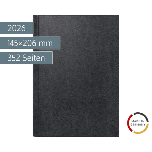 Taschenkalender 2026 A5 - Modell 795 - Miradur Einband schwarz