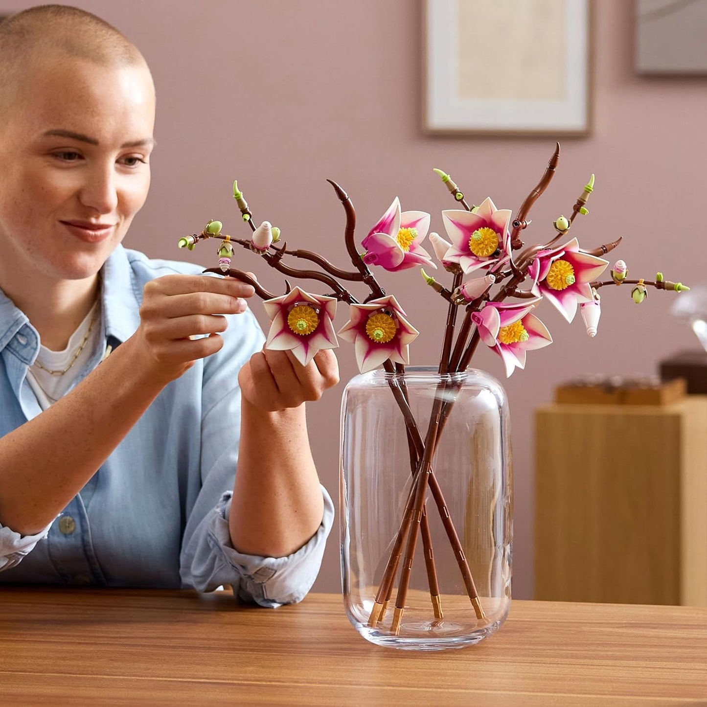 LEGO BOTANICALS Magnolienzweig - 5 Zweige Blumendeko Set