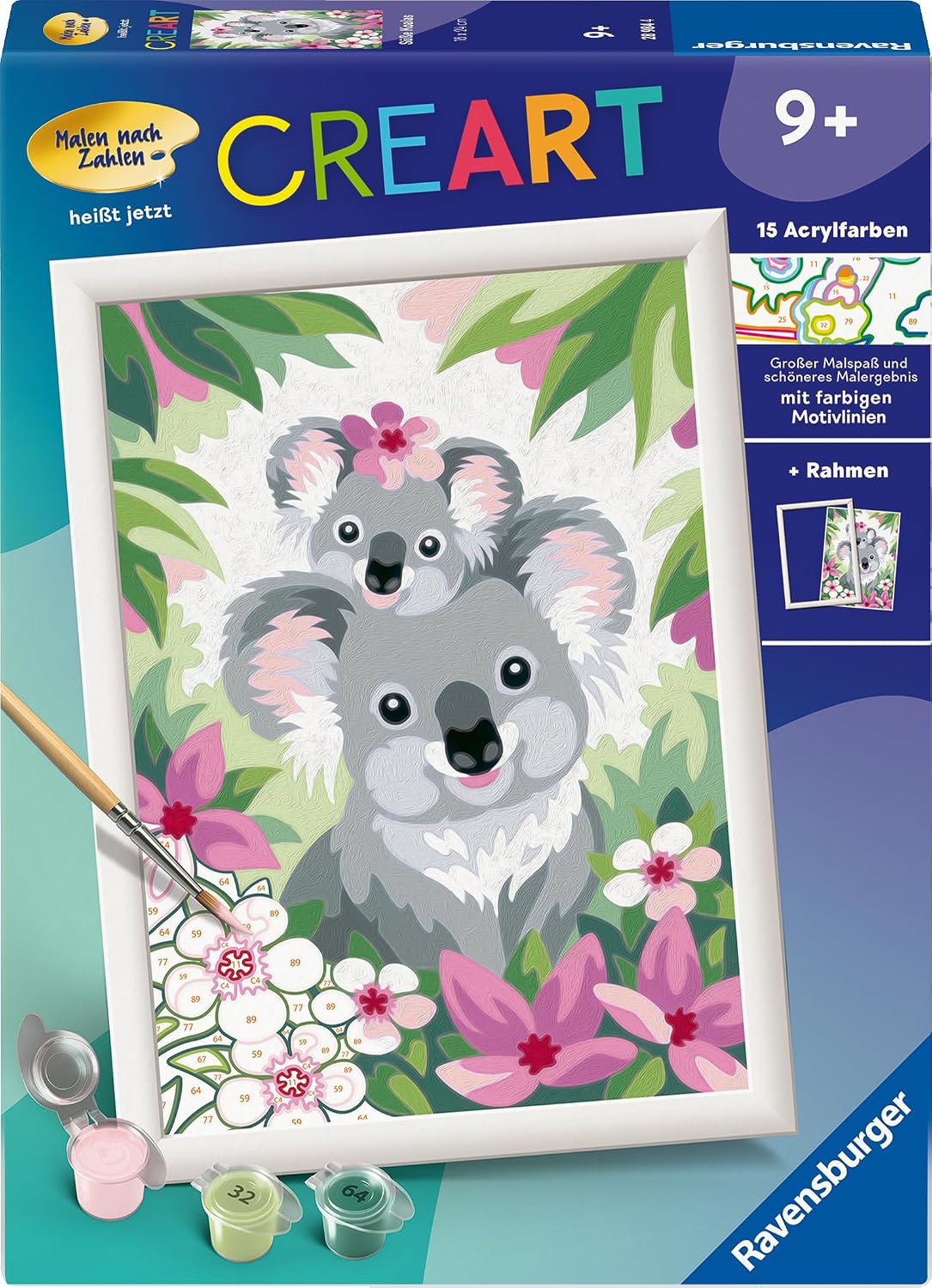 Ravensburger CreArt Malen nach Zahlen Süße Koalas ab 9 Jahren