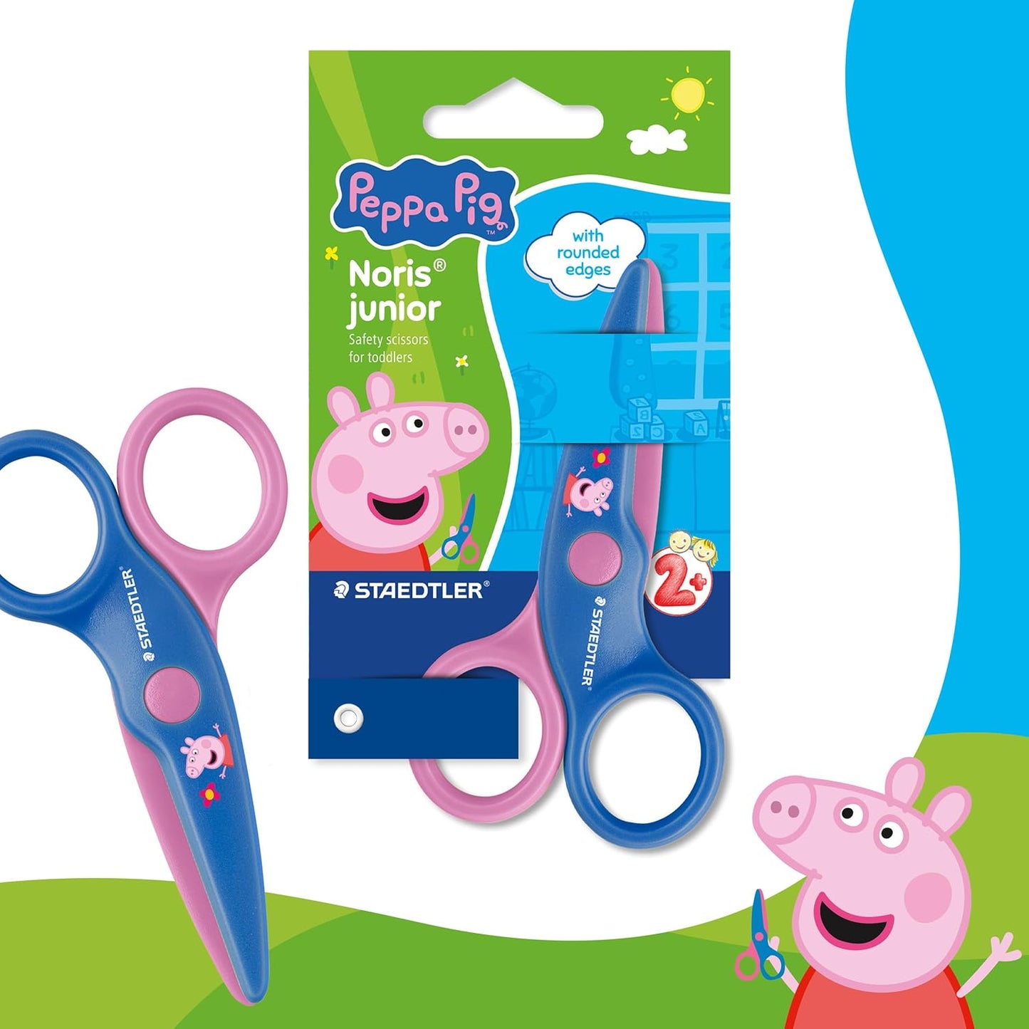 STAEDTLER Kinderschere Peppa Wutz – sicher, kompakt, ergonomisch