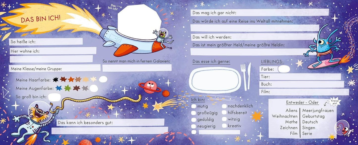 Weltraumstarke Freunde - Das Freundebuch für Astronauten