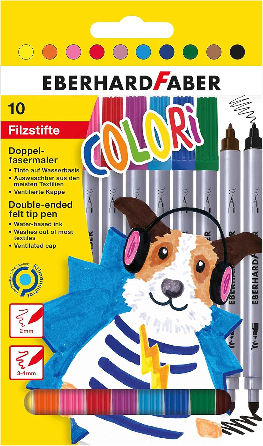 Eberhard Faber Doppelfasermaler 10 Farben