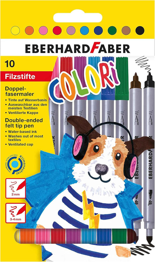 Eberhard Faber Doppelfasermaler 10 Farben