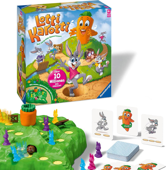 Ravensburger Lotti Karotti - Lustiges Brettspiel für Kinder ab 4 Jahren