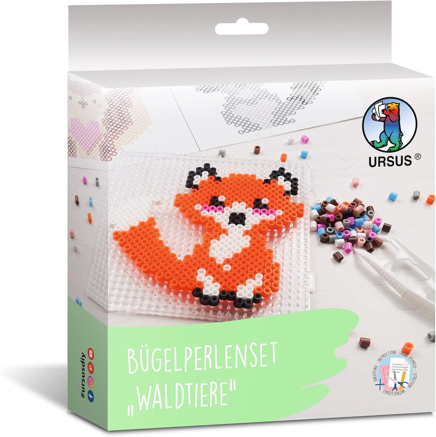 Ursus Bügelperlenset Waldtiere