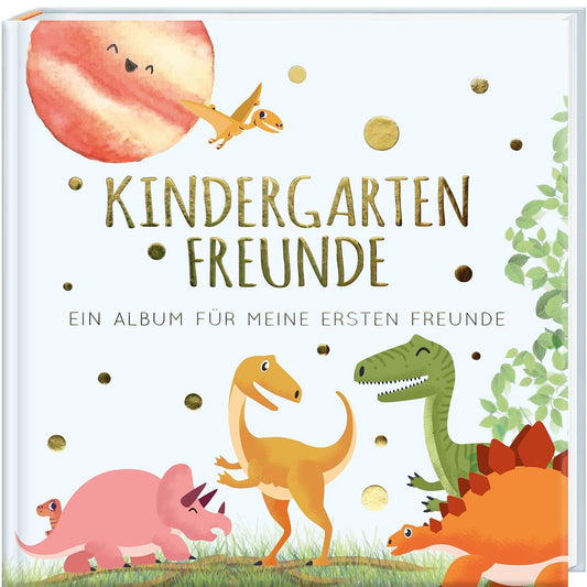 Freundebuch Kindergarten DINOS - Erinnerungsalbum für Kigafreunde