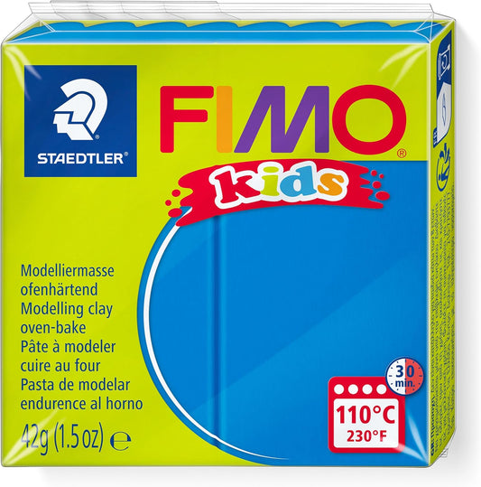 FIMO kids Modelliermasse Blau 42g - Weich & Kreativ