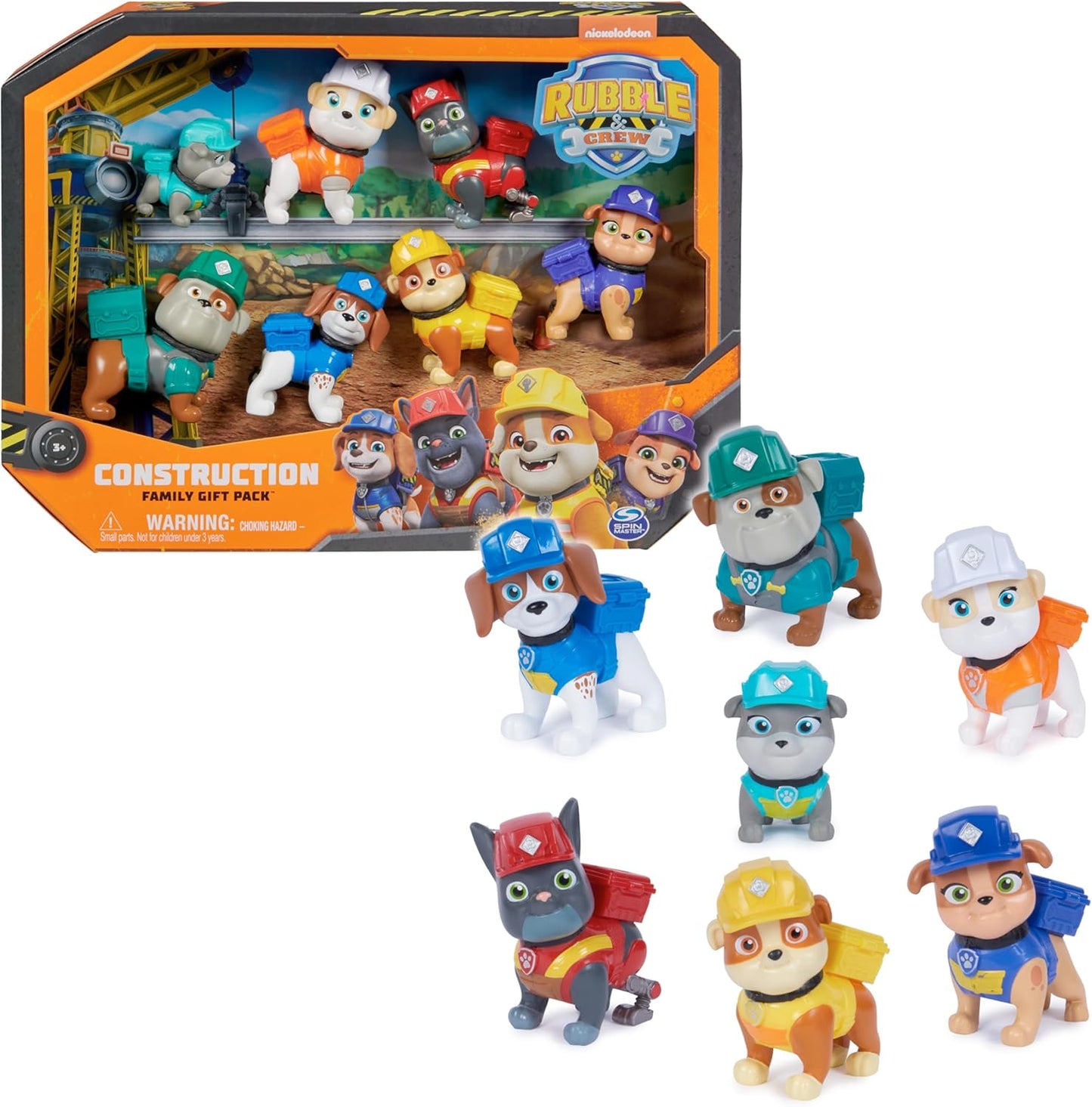 Paw Patrol Rubble & Crew Figuren Geschenkset - 6 Helden