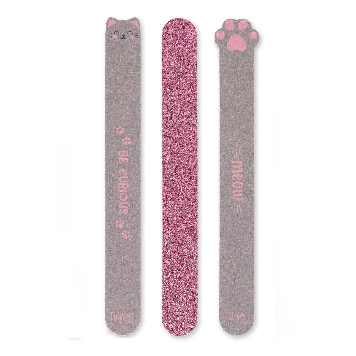 LEGAMI Nagelfeilen Kitty, 3er-Set – Nails Before Males