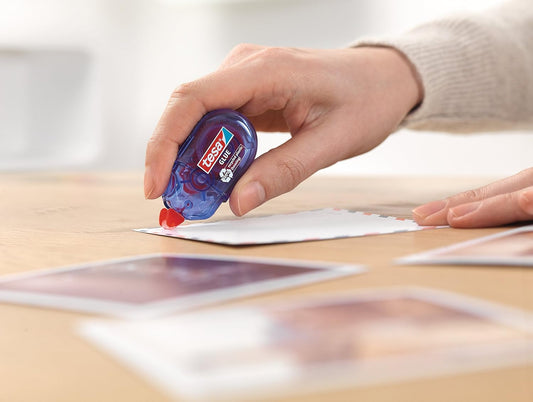 tesa Mini Kleberoller ecoLogo permanent 5mm x 6m, 2er Pack