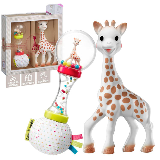 Sophie la girafe Geschenkbox Nr. 4 - Rassel & Beißring Set