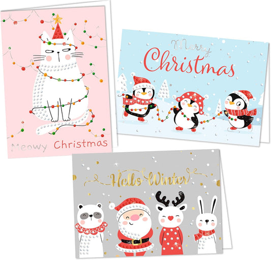 Diamond Painting Grußkarten FSC® Mix 70% - 3er Set B6