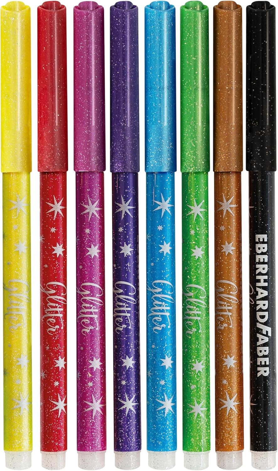 Glitzer-Filzstifte 8er Set - EBERHARD FABER