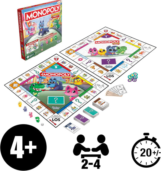 Monopoly Junior 2-in-1 Brettspiel 2026 – ab 4 Jahren