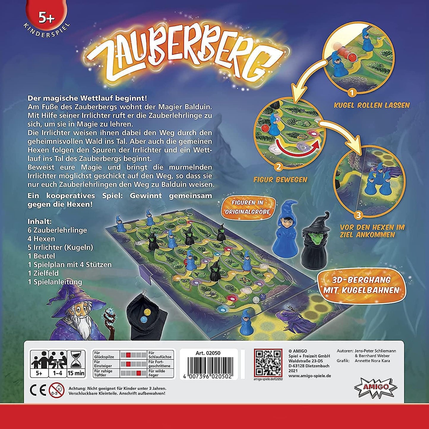 AMIGO Zauberberg – Kinderspiel des Jahres 2022, 1–4 Spieler