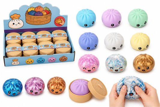 Mystery Dumpling Deluxe Squishy – 1 Design zufällig