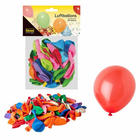 Idena Luftballons bunt 34 Stück - Party & Geburtstag