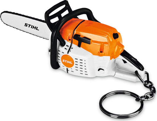 STIHL Motorsäge Schlüsselanhänger mit Sound - Originalgetreues Miniatur-Werkzeug