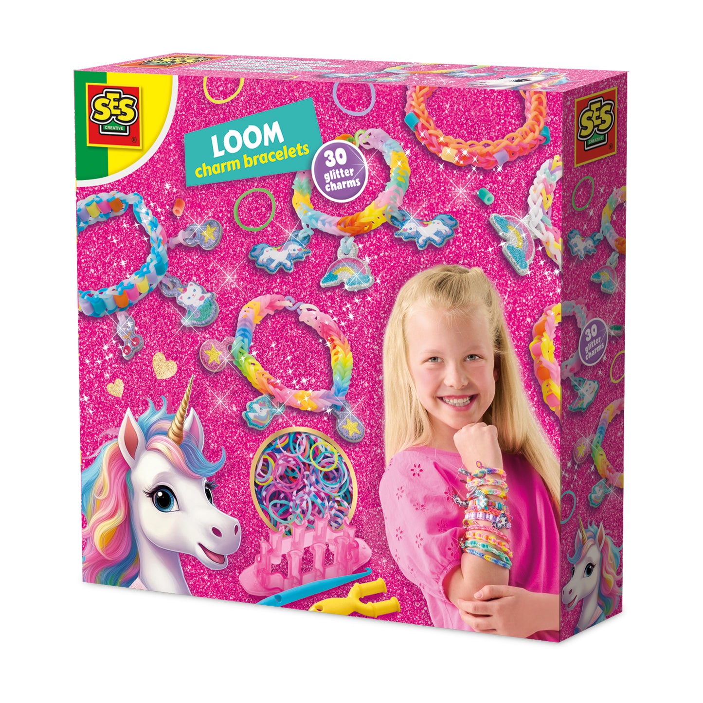 SES Loom Einhorn Armbänder - 600 Gummis & Charms