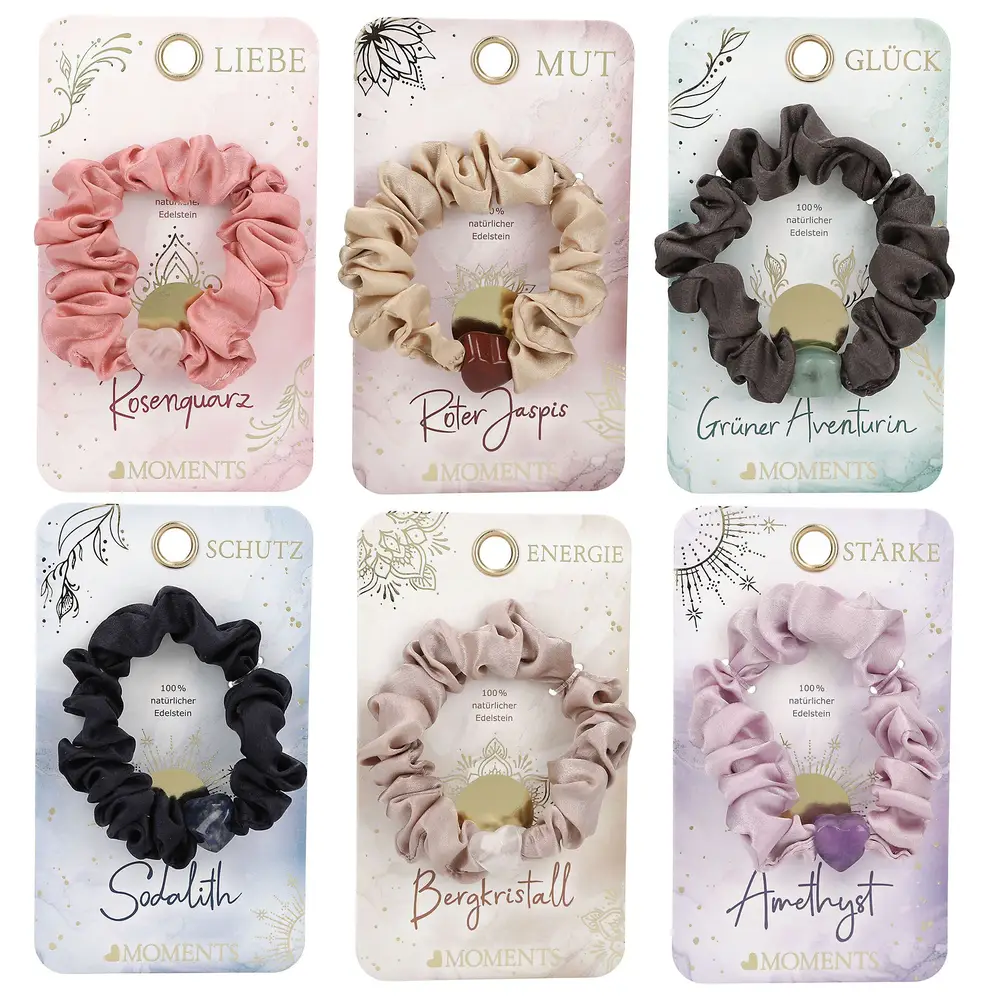 Heart Moments 1x Scrunchies mit Edelstein