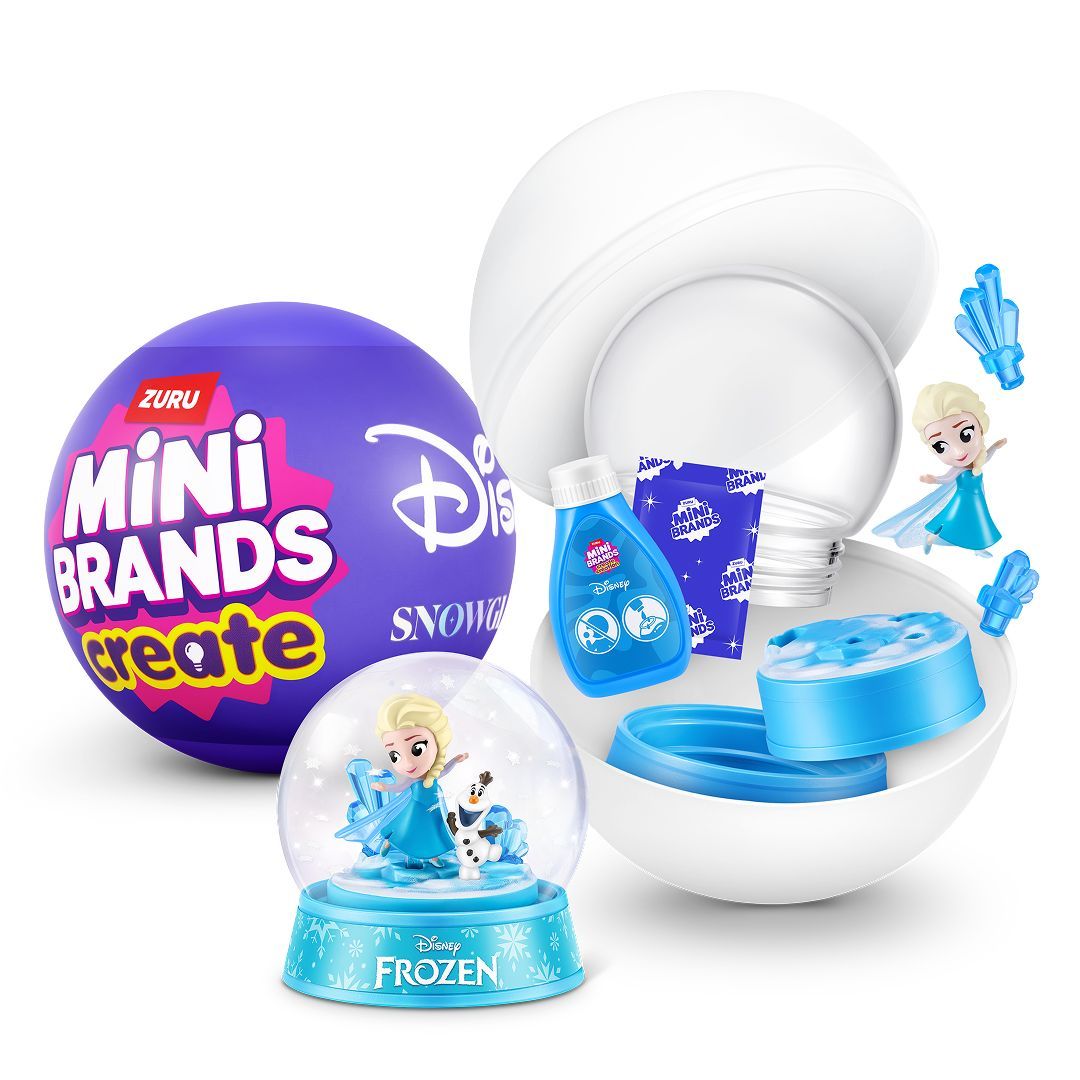 ZURU Mini Brands Disney Schneekugel Bastelset 1 von 9 Designs zufällig