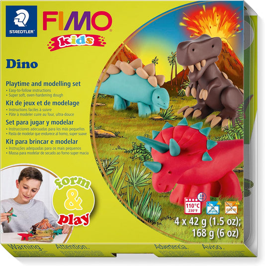 FIMO Kids Form & Play Dino Set - Kreative Knete zum Spielen
