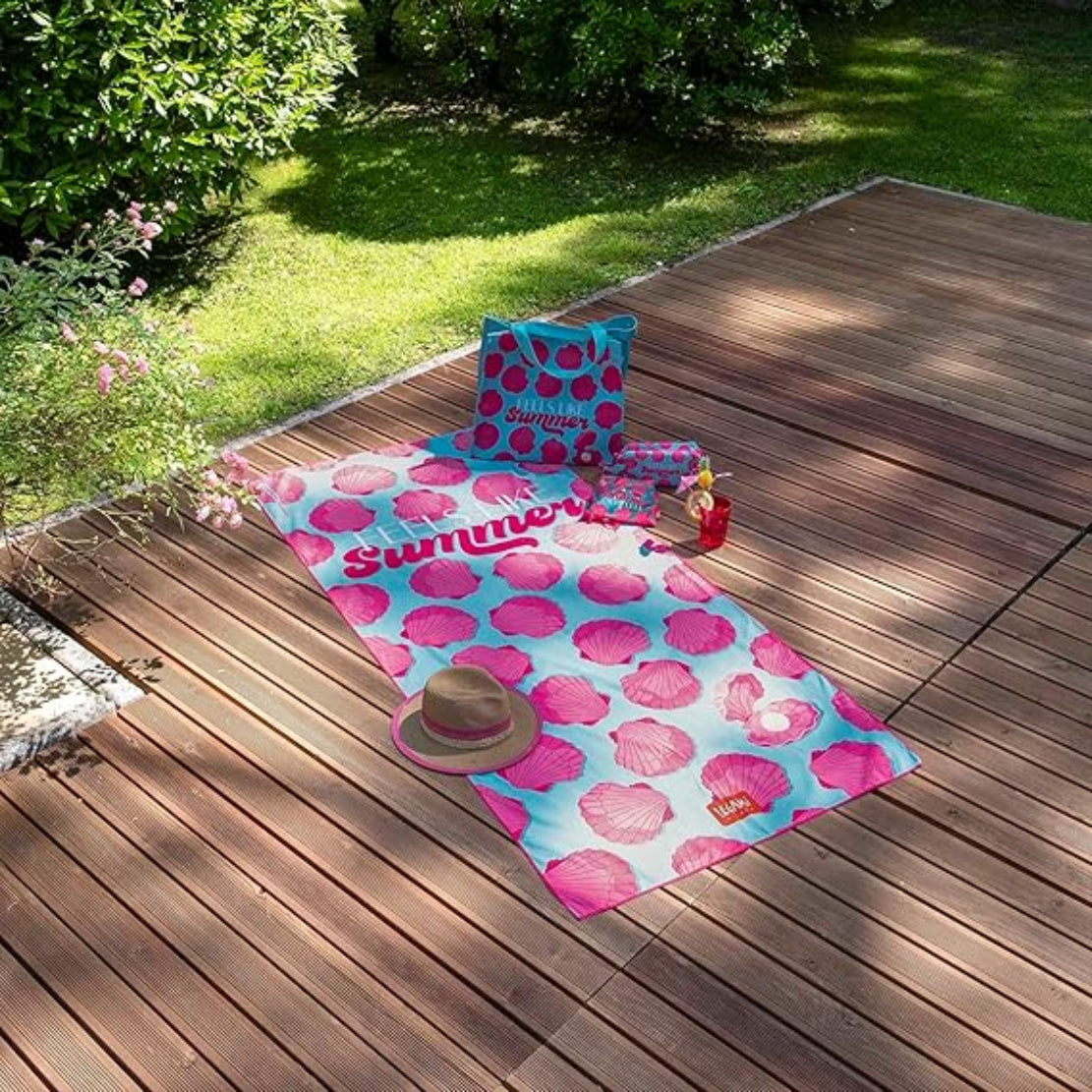 Legami Mikrofaser-Strandtuch Seashell 85x180 cm