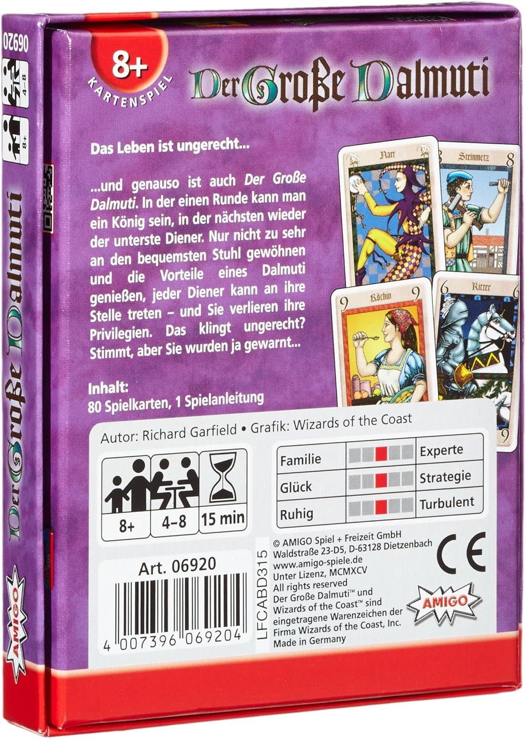 AMIGO Der Große Dalmuti – Kartenspiel, 4–8 Spieler