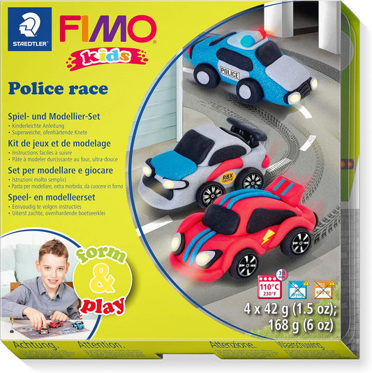 FIMO Kids Form&Play Police Race - Modelliermasse Set