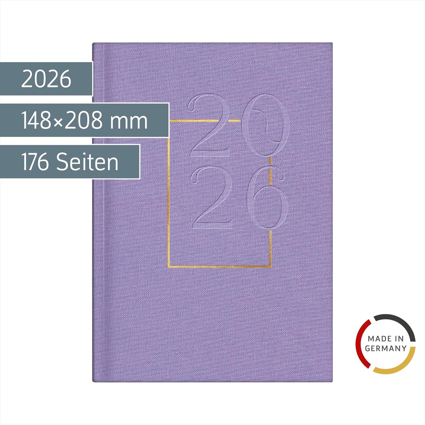 Kalender 2026 - Eleganter Wochenplaner in Lavendel