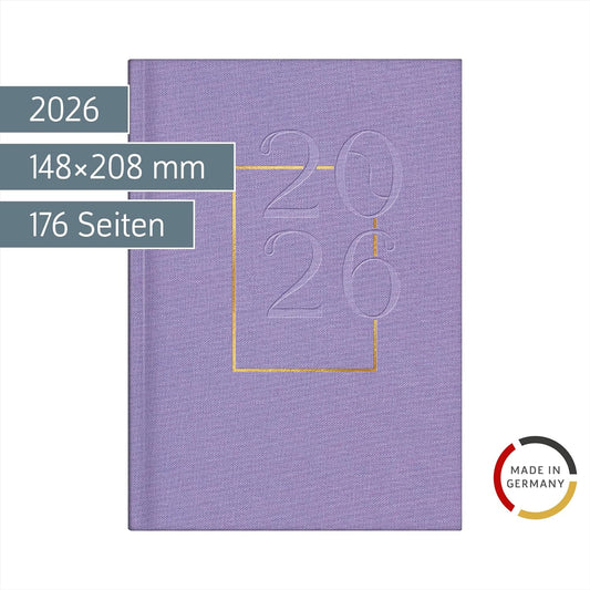 Kalender 2026 - Eleganter Wochenplaner in Lavendel