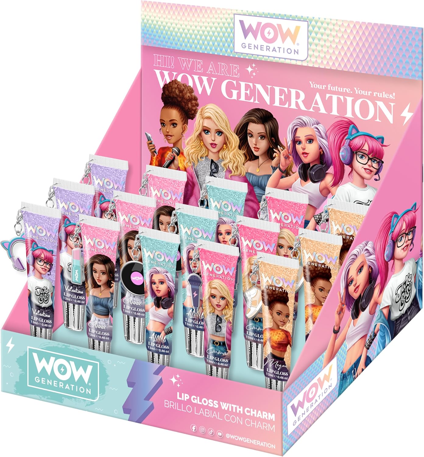 WOW GENERATION Lipgloss mit Anhänger - 1 zufälliges Design