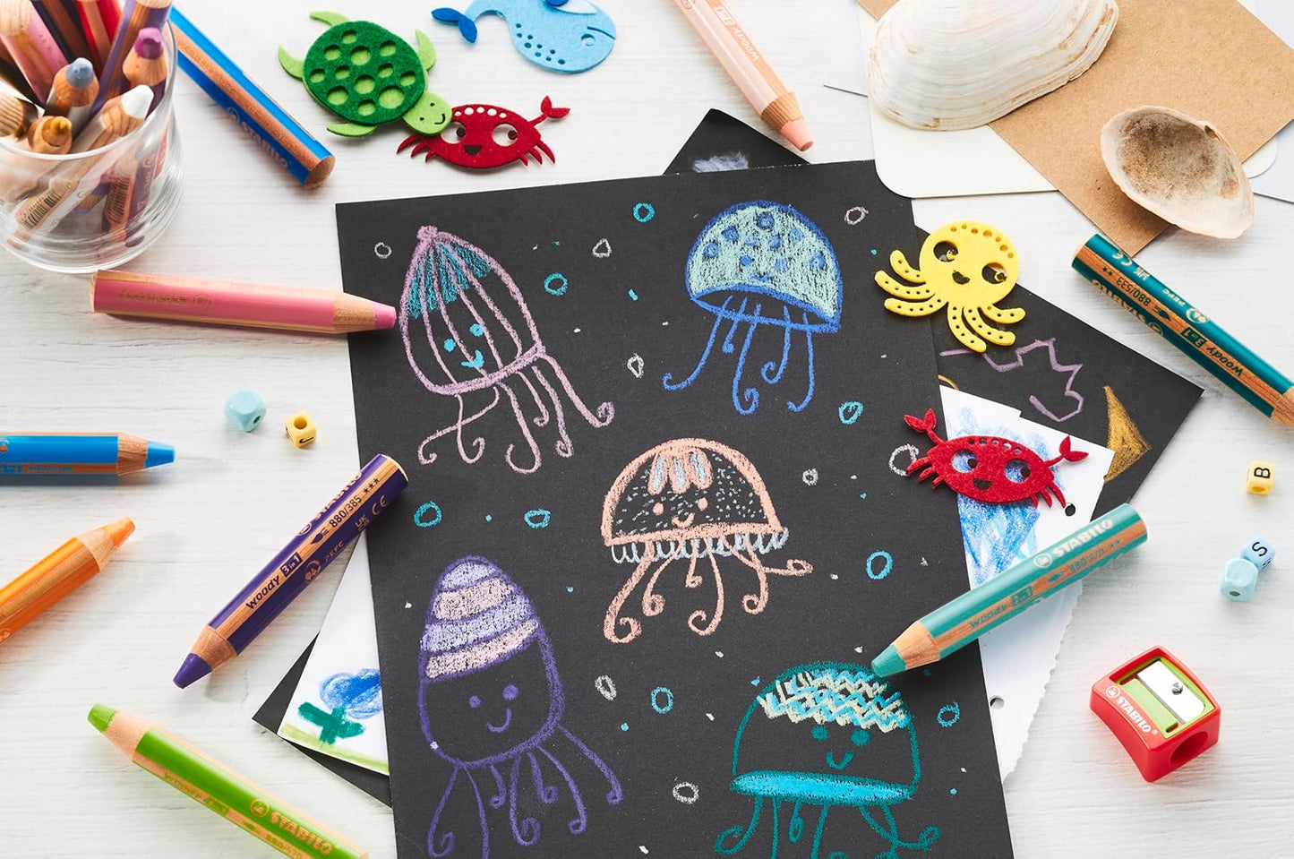 STABILO Woody 3in1 Buntstift 6er Pack