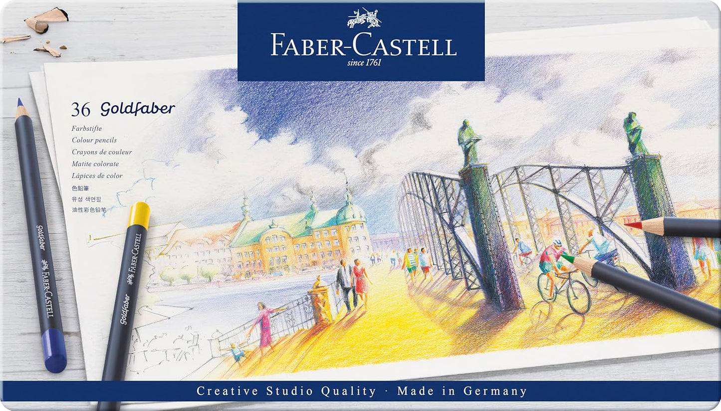 Faber-Castell Goldfaber 36 Farbstifte im Metalletui