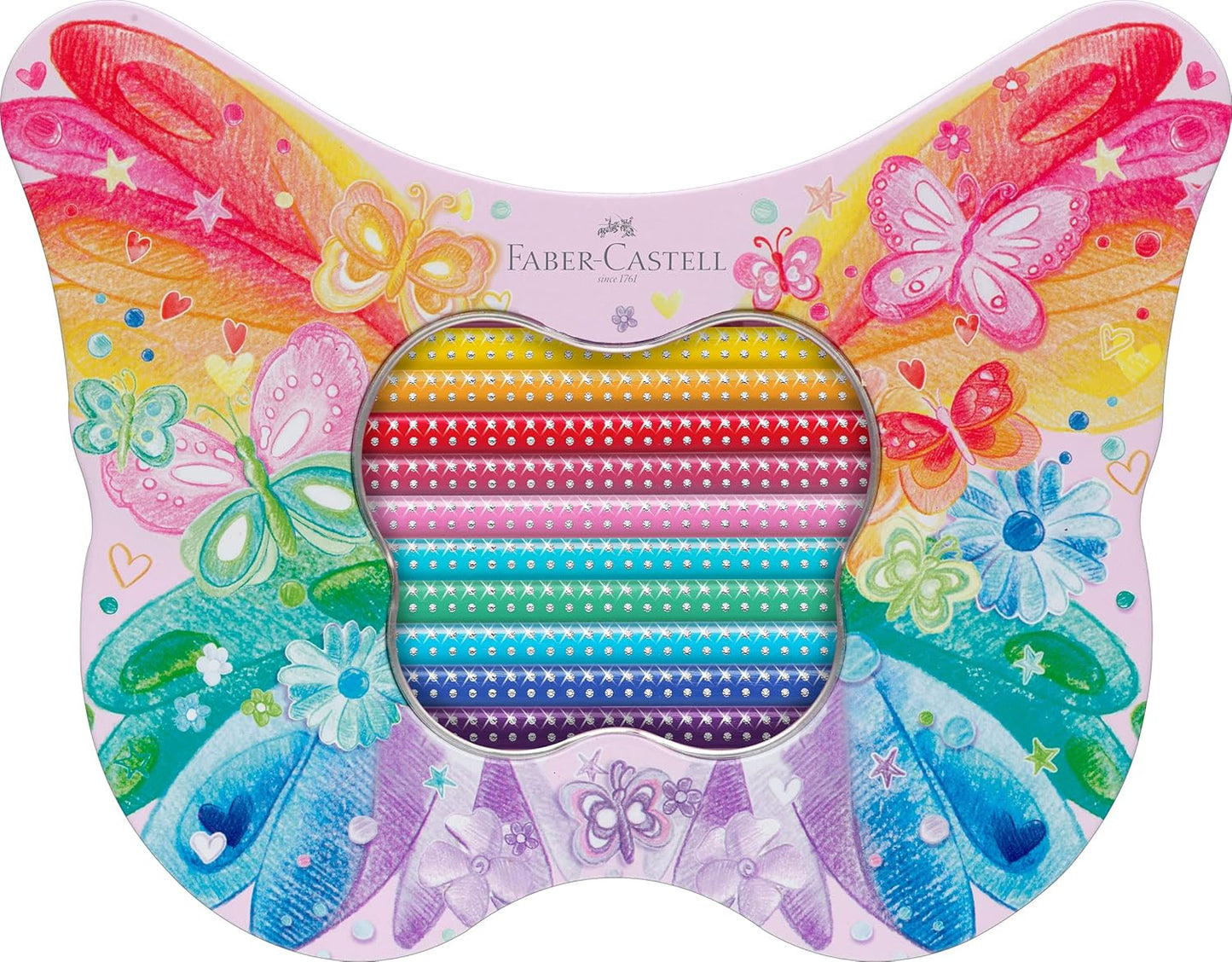 Faber-Castell Schmetterling Buntstifte Geschenkset, 20 Farben