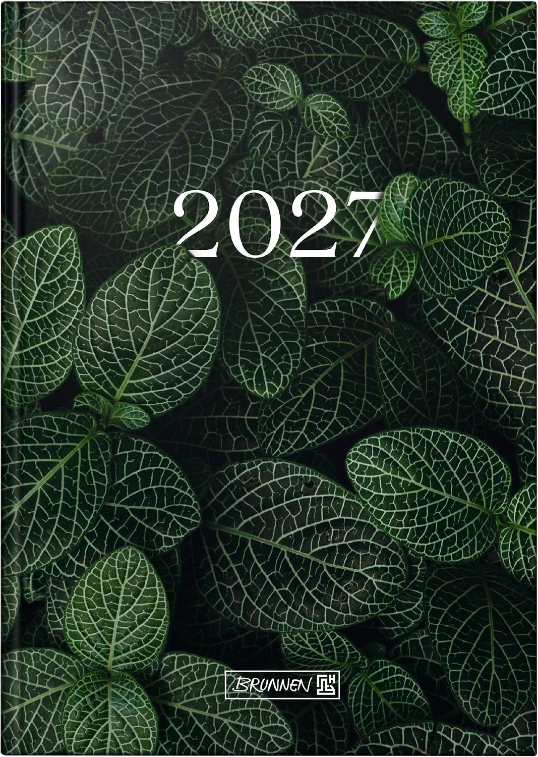 BRUNNEN Buchkalender 2027 A5 „Leaves“ – 1 Tag/Seite