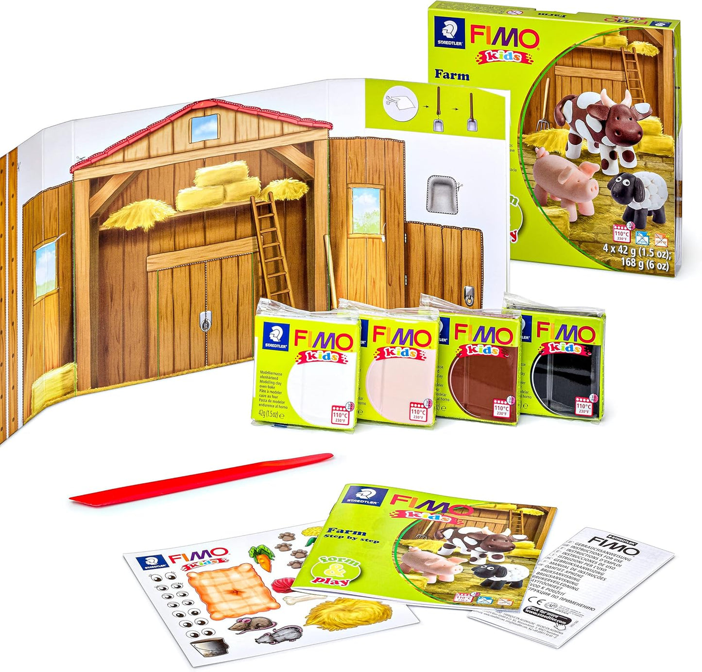 FIMO Kids Form & Play Farm - Kreatives Modellierset