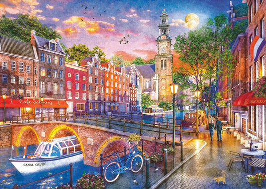 Ravensburger Puzzle Sonnenuntergang Amsterdam, 1000 Teile