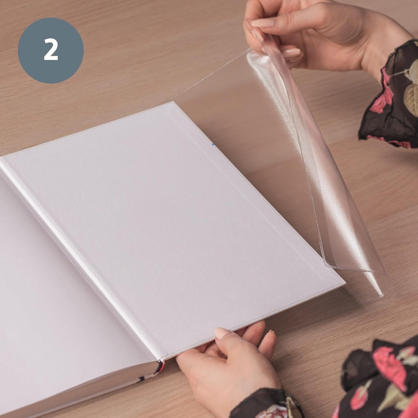 BRUNNEN Buchschoner transparent, PVC-Folie, 265 mm