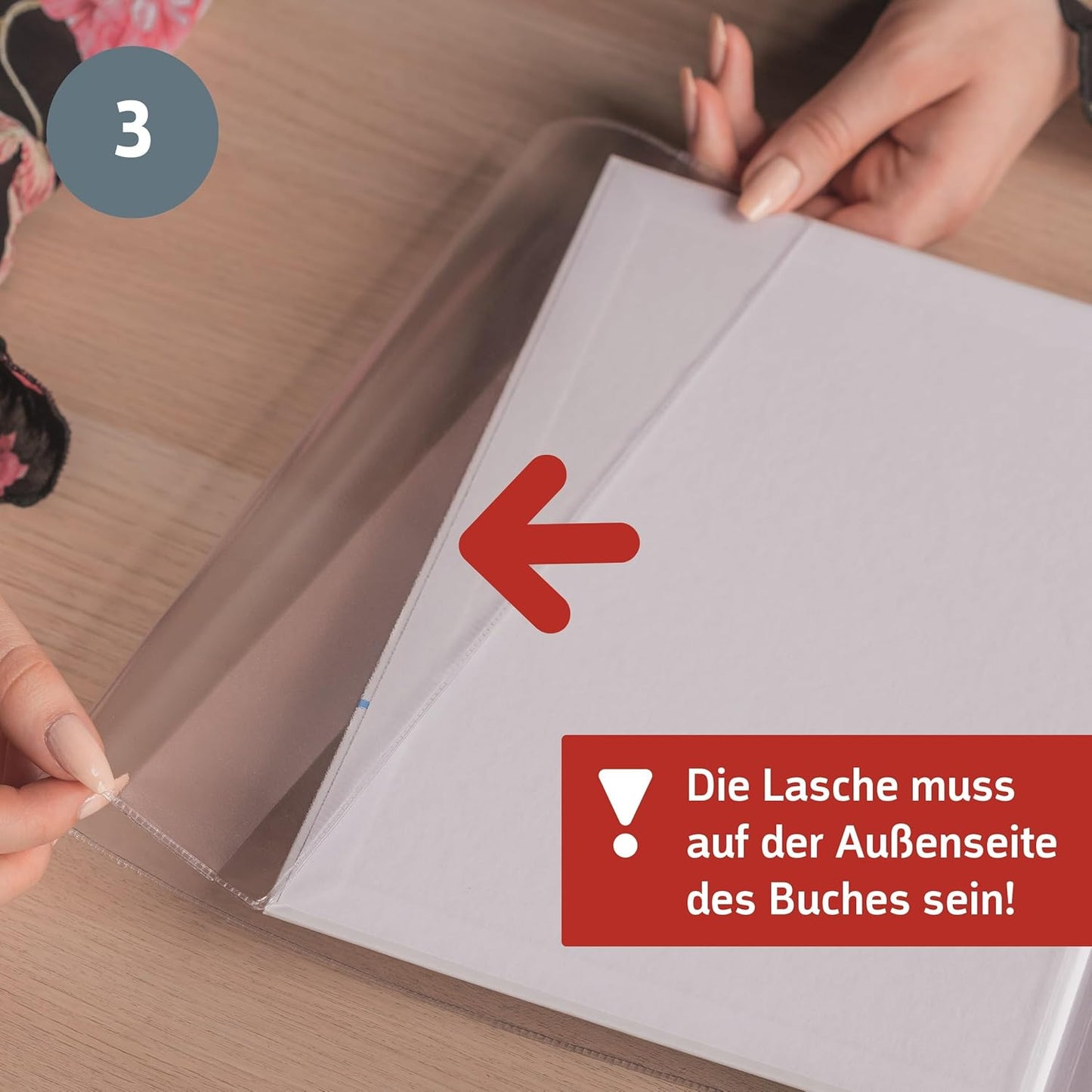 BRUNNEN Buchschoner transparent, PVC-Folie, 265 mm