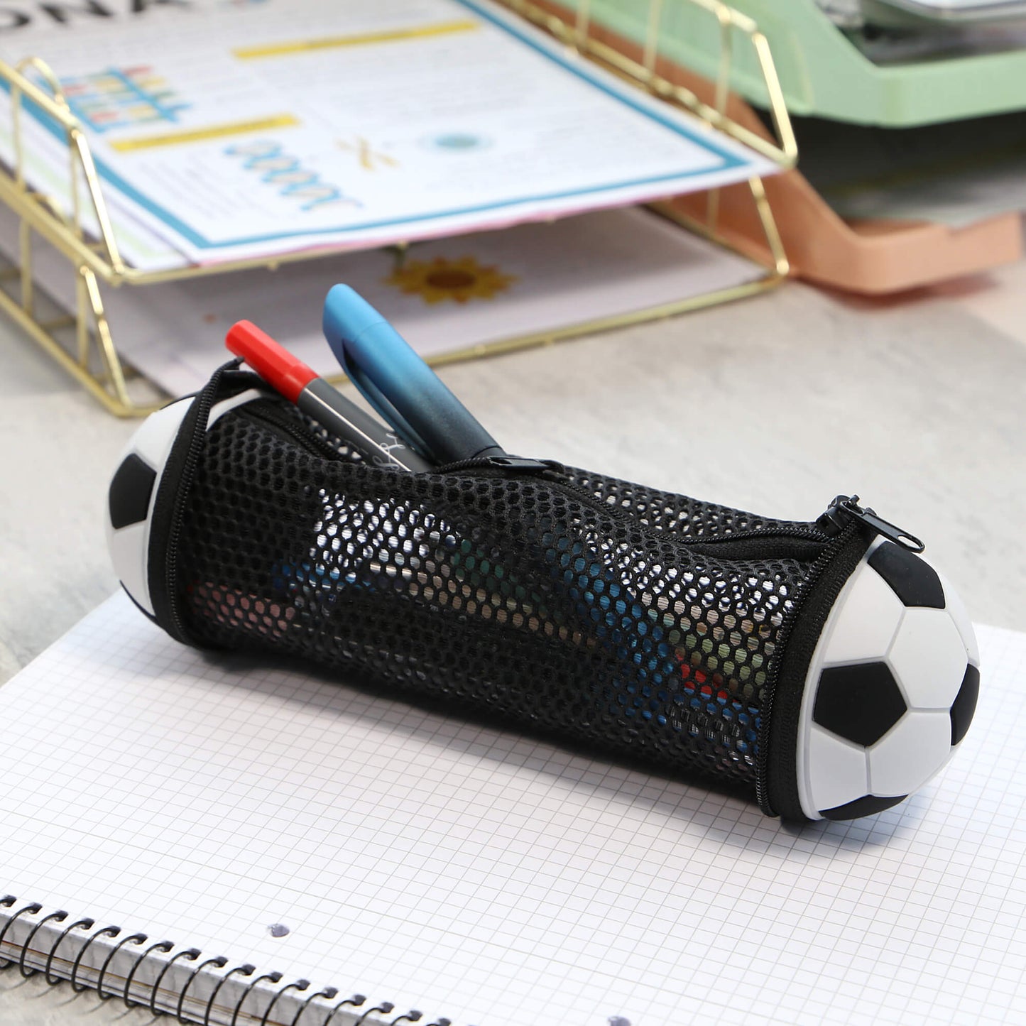 ONLINE PEN Schlampermäppchen Soccer | Zip, 22x7 cm