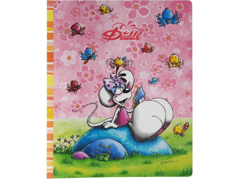 Diddl PP-Ringbuchordner DIN A4 rosa mit 2 Ringen