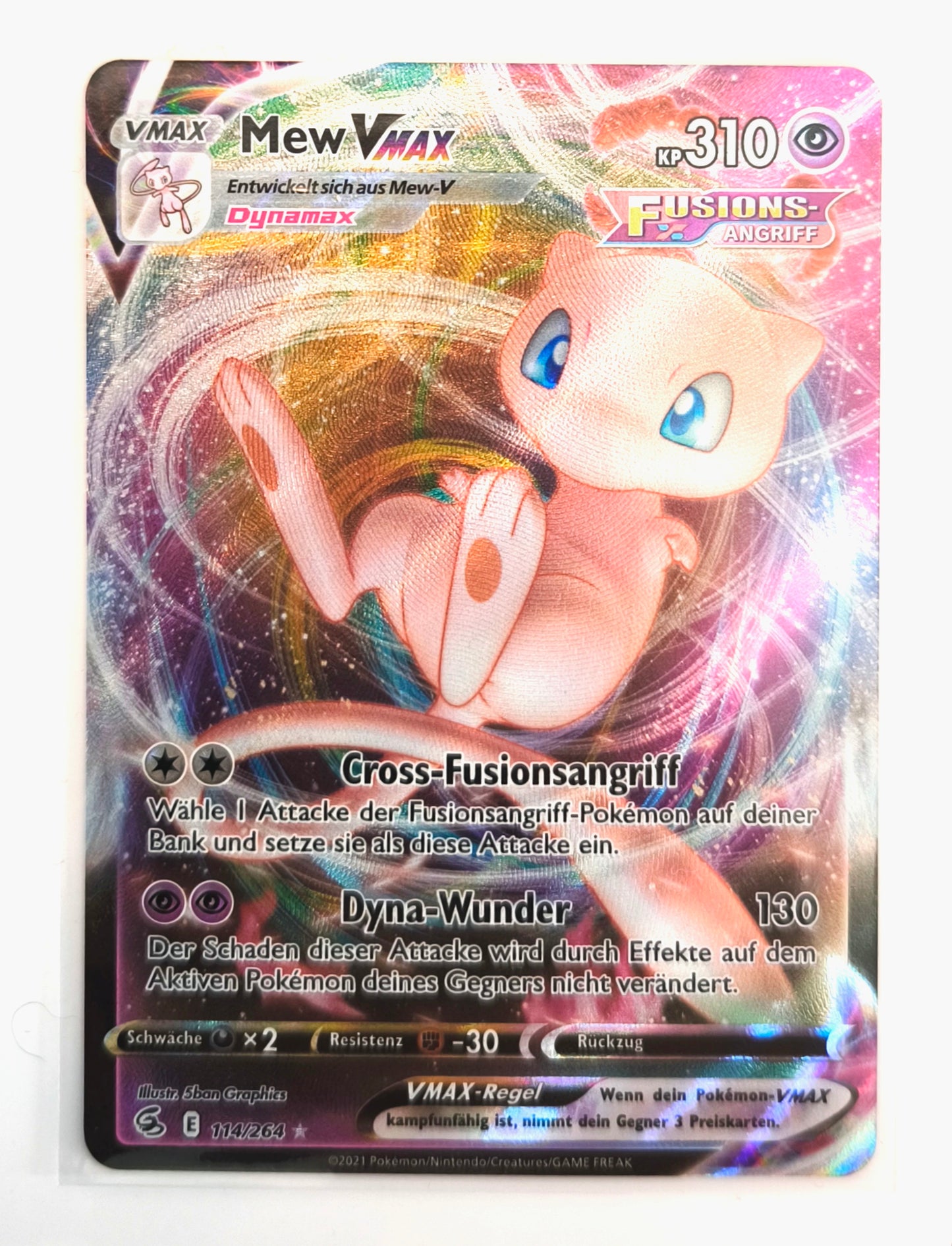 Pokemon Karte Mew Vmax
Full-Art Ultra Rare 114/264