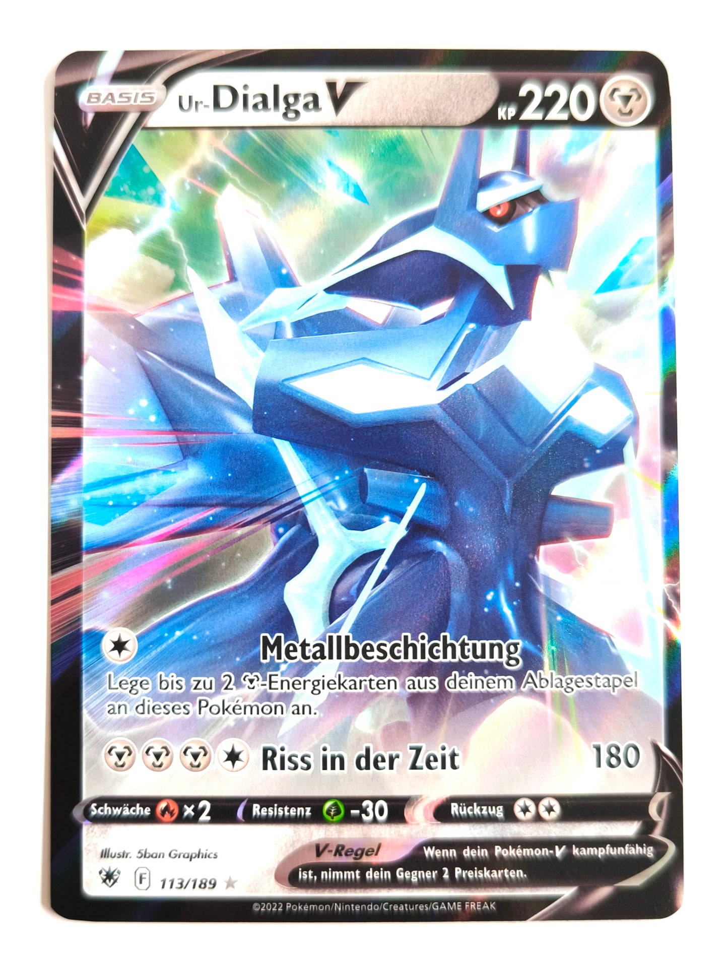 Pokemon Karte Ur-Dialga V  113/189