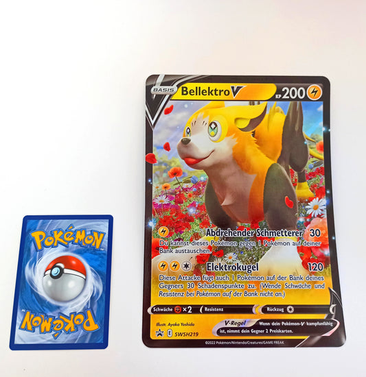 POKÉMON Karte - Bellektro V - Deutsch - SWSH219 - Black Star Promo - OVERSIZED