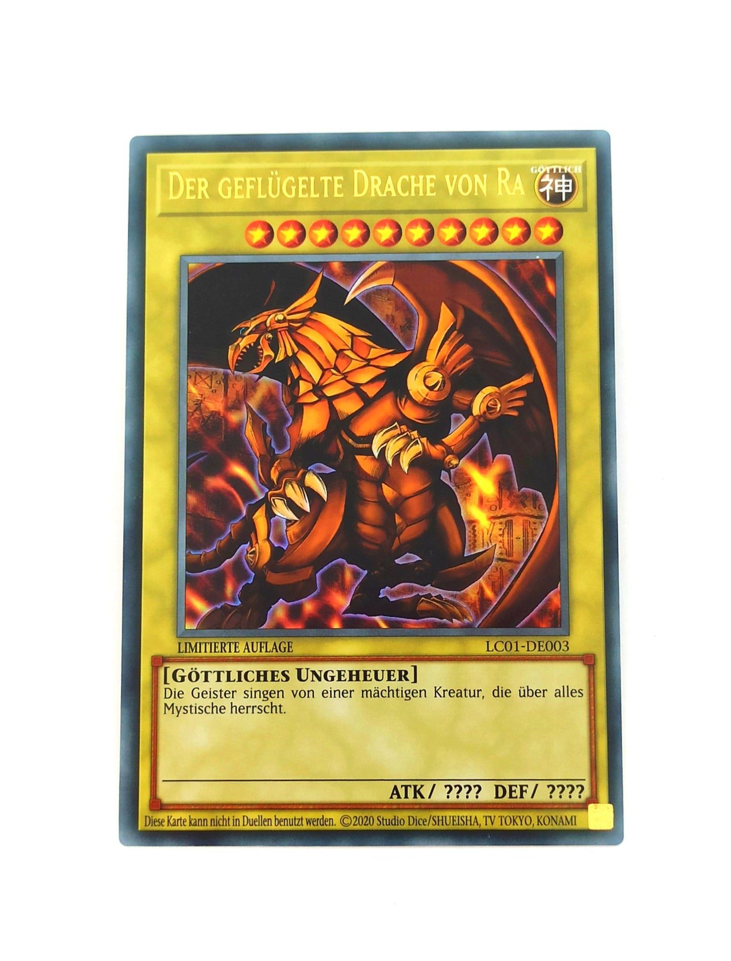 Yu-Gi-Oh! Der geflügelte Drache von Ra

- LC01-DE003 - Limitierte Auflage - Ultra Rare