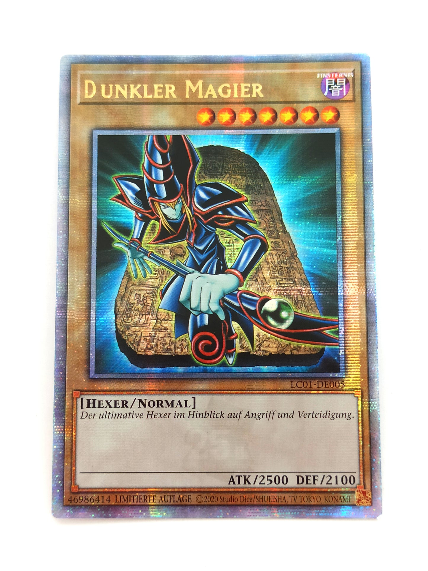 Yu-Gi-Oh! Dunkler Magier
- LC01-DE005 - Limitierte Auflage - Quarter Century Secret Rare