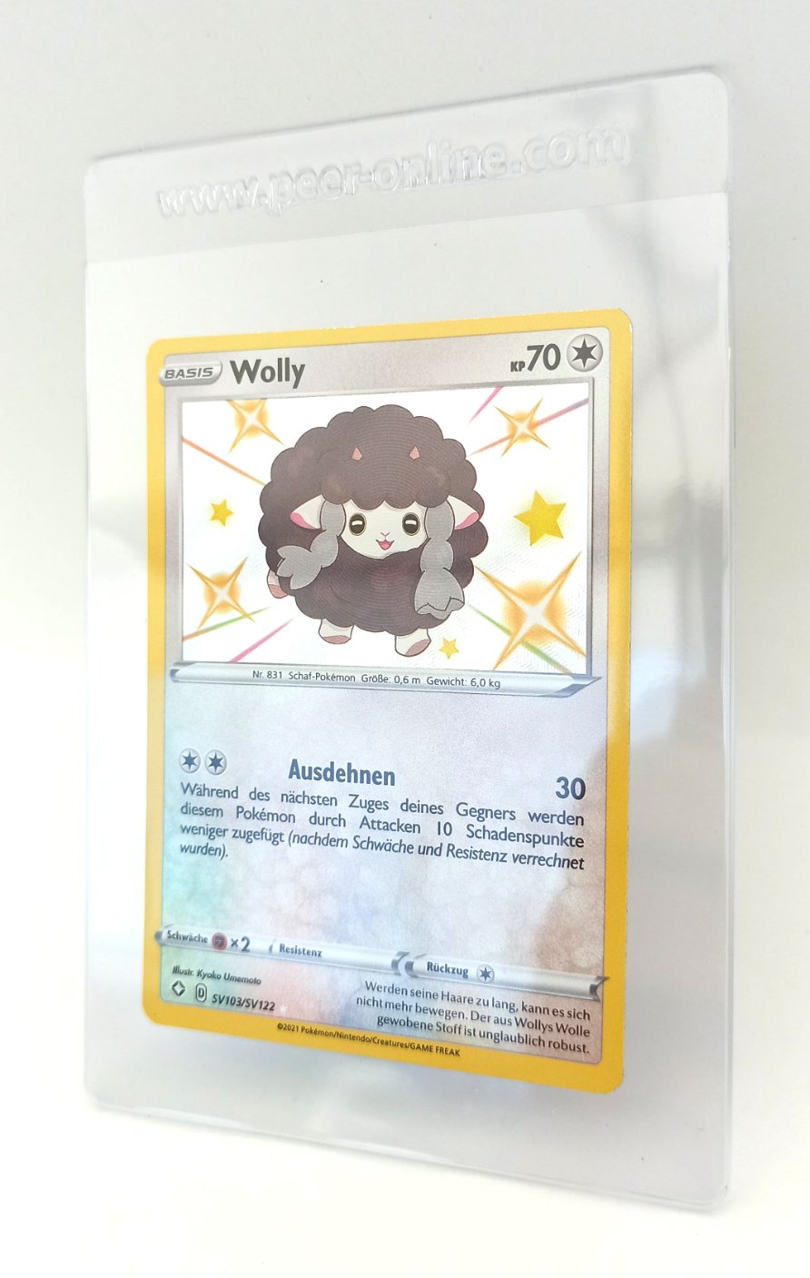 Pokemon Karte Wolly sv103/sv122 SHINY HOLO RARE