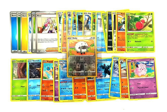 30 Pokémon-Karten - Deutsch - zufällig Sortiert und gemischt + 1 Reverse HOLO